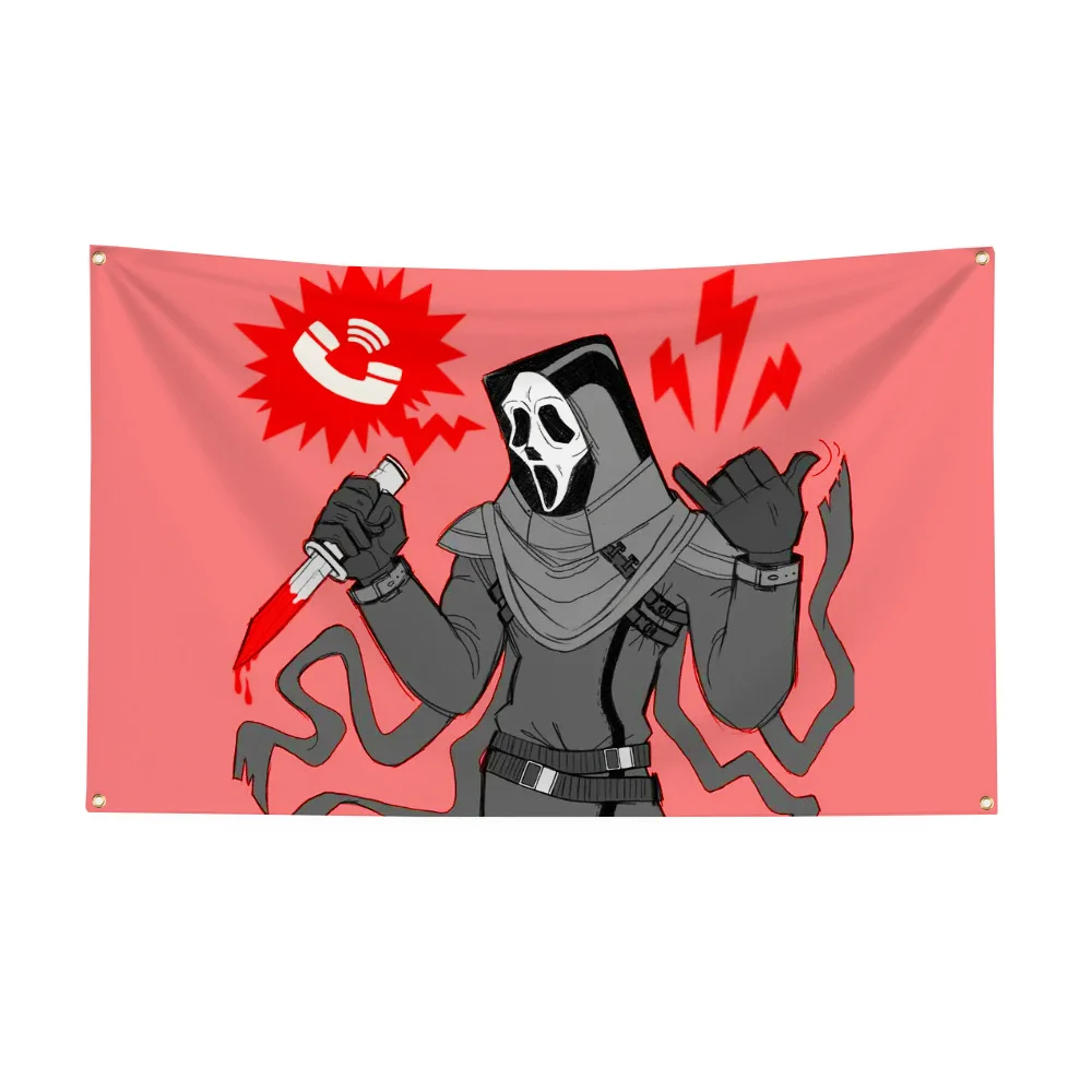 Декор флага для повестки гобелен украшение дома призрак лицо