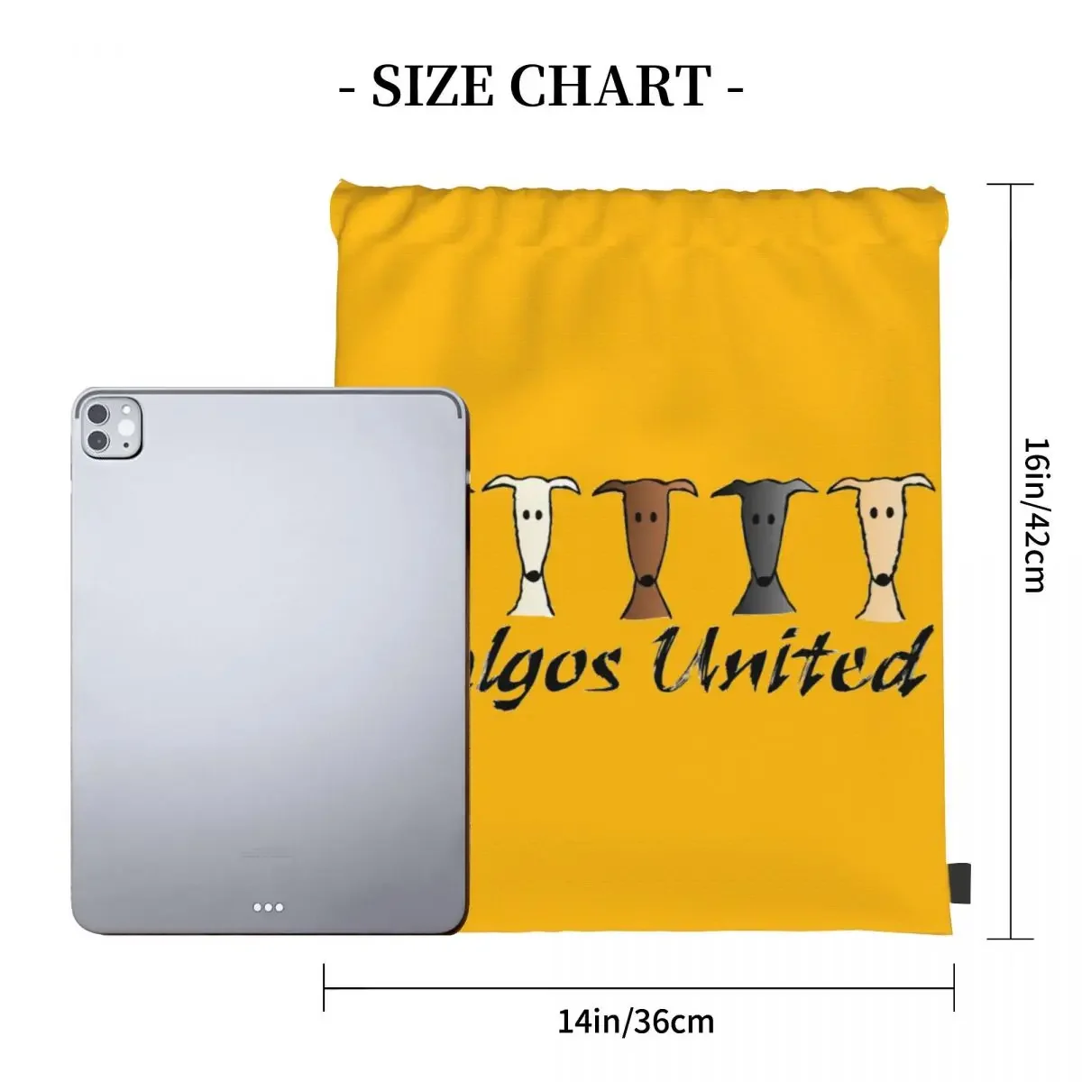 Рюкзак Galgos United Greyhound повседневные Портативные Сумки на шнурке сумка с карманами