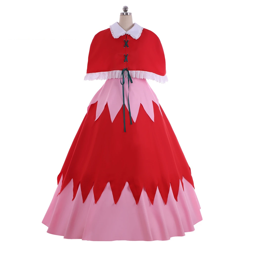 

Anime Hunter X Hunter All Cosplay Costume Biscuit Krueger Fancy Red Dress Lady Court Party Gown Outfit Lolita Dresses For Women