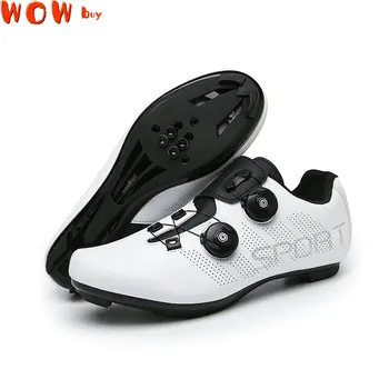 Cycling Shoes Road Bike For Men White 2023 Sell Well Non-slip Mountain Bicycle Shoes Mtb Breathable Women Speed Racing Sneakers