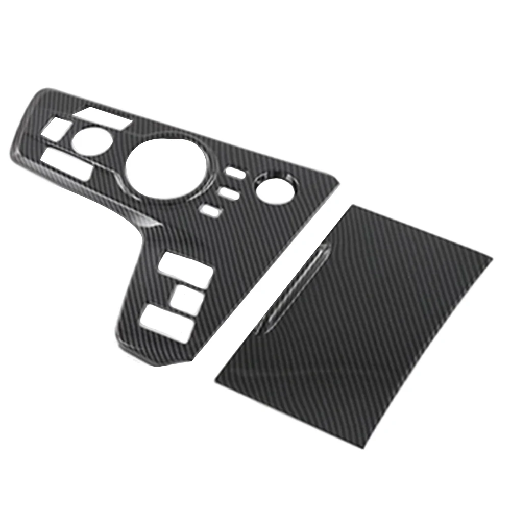 

2Pcs Carbon Fiber Car Center Console Gear Shift Panel Cover Frame Sticker Trim for Kia Sportage NQ5 2022