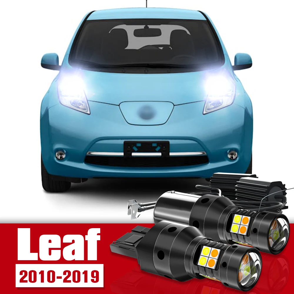 

2x Dual Mode Turn Signal+Daytime Running Light Accessories LED DRL For Nissan Leaf 2010-2019 2011 2012 2013 2014 2015 2016 2017
