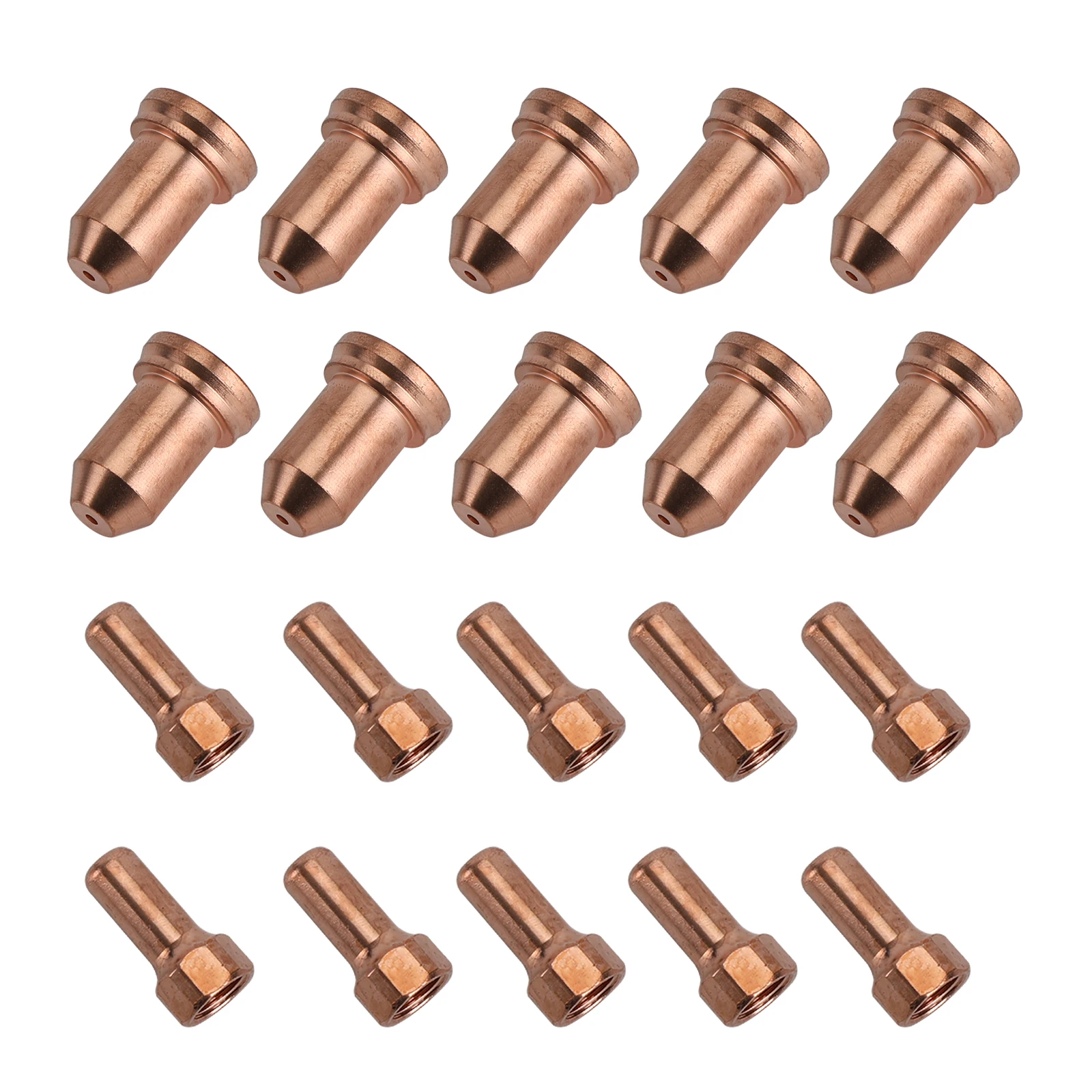 Areyourshop 20Pcs Plasma Cutter Nozzles + Electrodes Consumables For PT-80 Torch