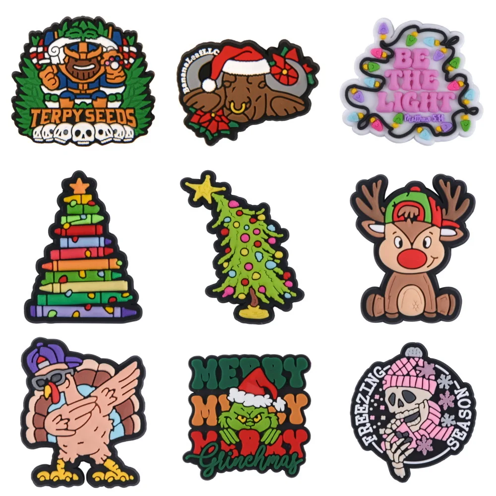 1 шт. подвеска для обуви в виде Санты печенья