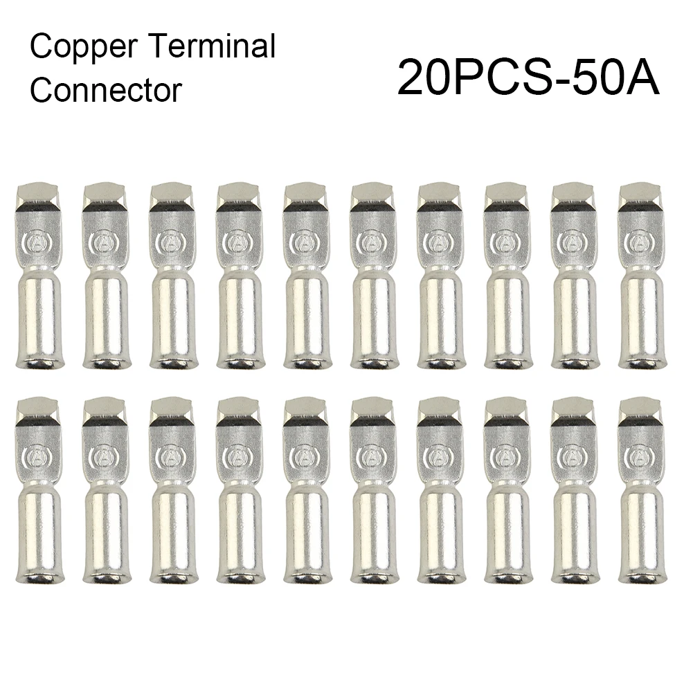 

Copper Connector Cable Terminal Plugs Termination 20pcs 50Amp For Battery Connections For 50A FOR Anderson Style