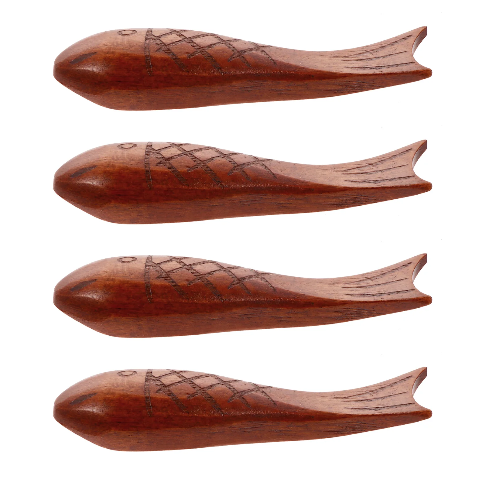 

4 Pcs Travel Cutlery Wood Chopsticks Rack Ceramic Dishes Fork Pillow Decor Restaurant Wooden Stand