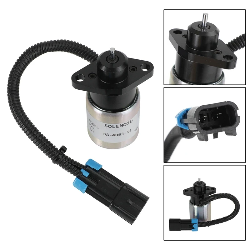 

1 PCS 12V Stop Solenoid Actuator 0175-12A5C9S Sa-4863 Parts Accessories For Woodward Kubota Engine