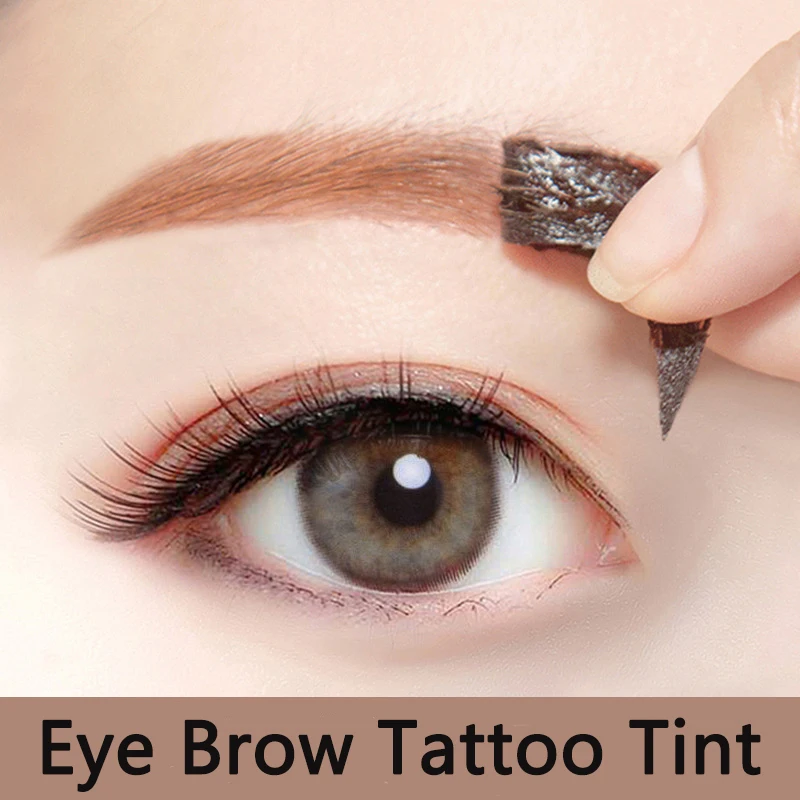 Отшелушивающийся оттенок для татуировки бровей долговечный усилитель макияж