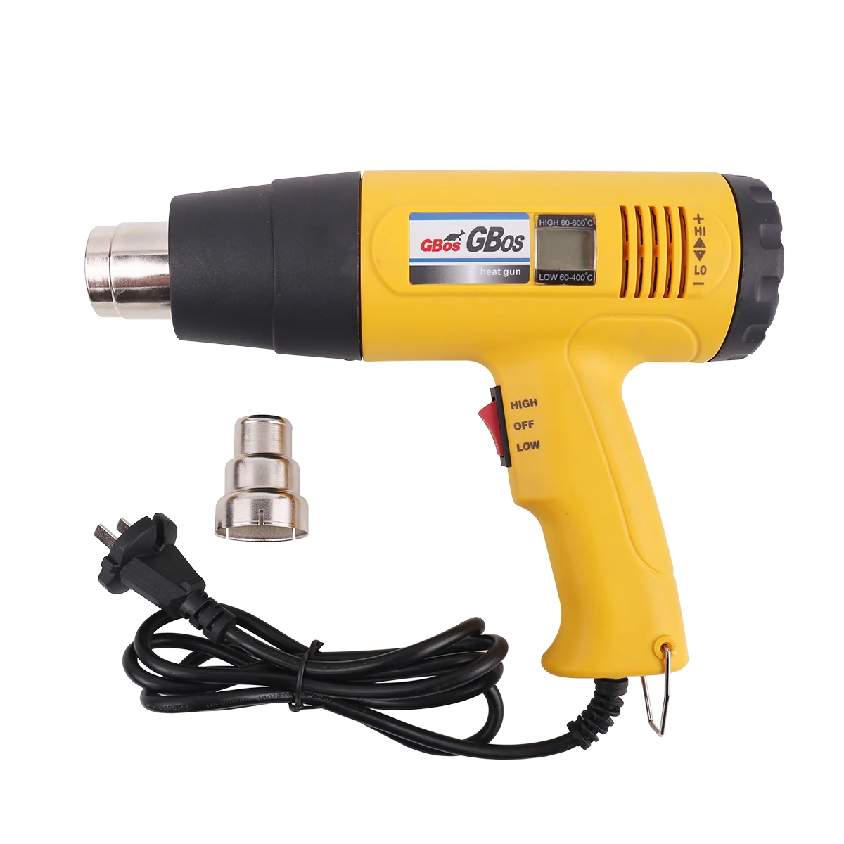 

1600W AC220 Digital Electric Hot Air Gun Temperature-controlled Building Hair Dryer Heat Gun Soldering Tools Adjustable+ Nozzle