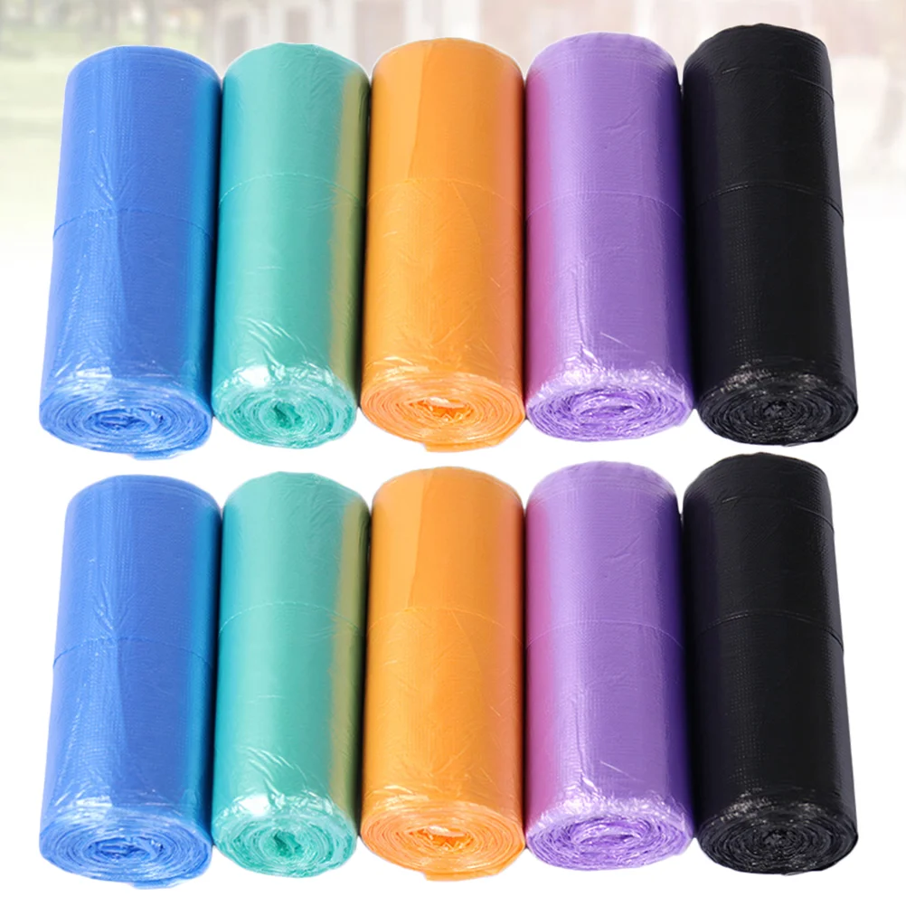 

Trash Plastic Garbage Rubbish Disposable Household Liners Waste Vest Can Kitchen Thick Recyclable Handles Bathroom Gallon Black