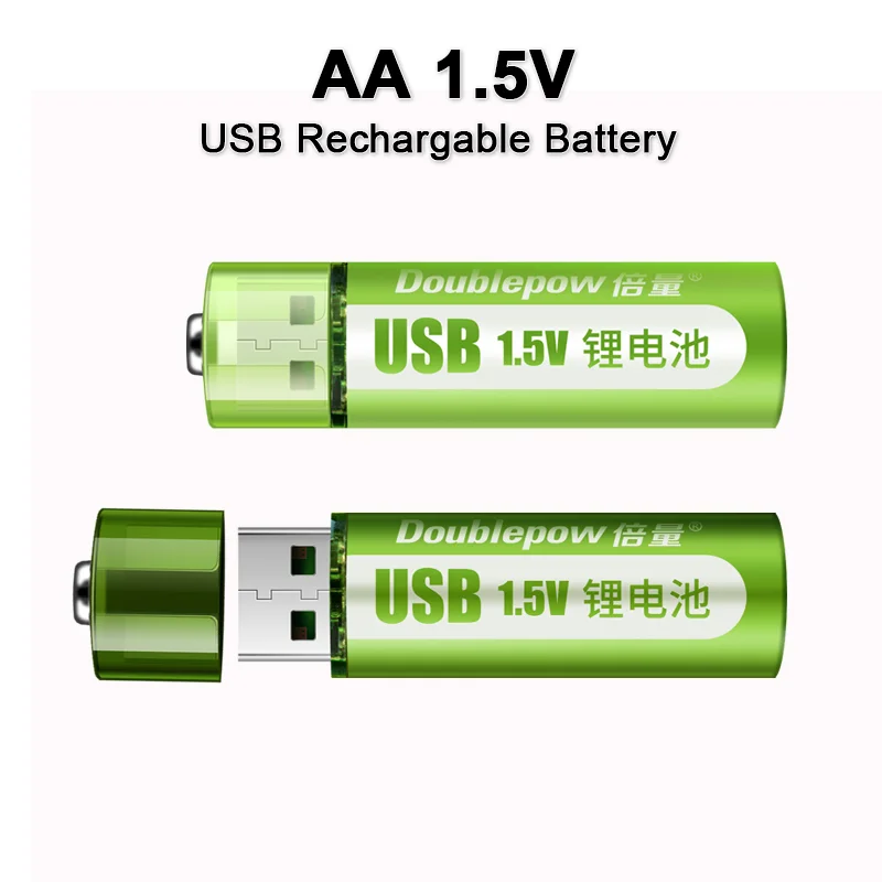 

Перезаряжаемая батарея 1,5 в AA МВт/ч USB AA, перезаряжаемая литий-ионная батарея для пульта дистанционного управления, мыши, маленького вентилятора, электрическая батарея для игрушек
