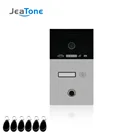 Jeatone 720P отпечаток пальца IP дверной звонок для 123 этажей для дома с IC-картами, ИК Ночное Видение, водонепроницаемый