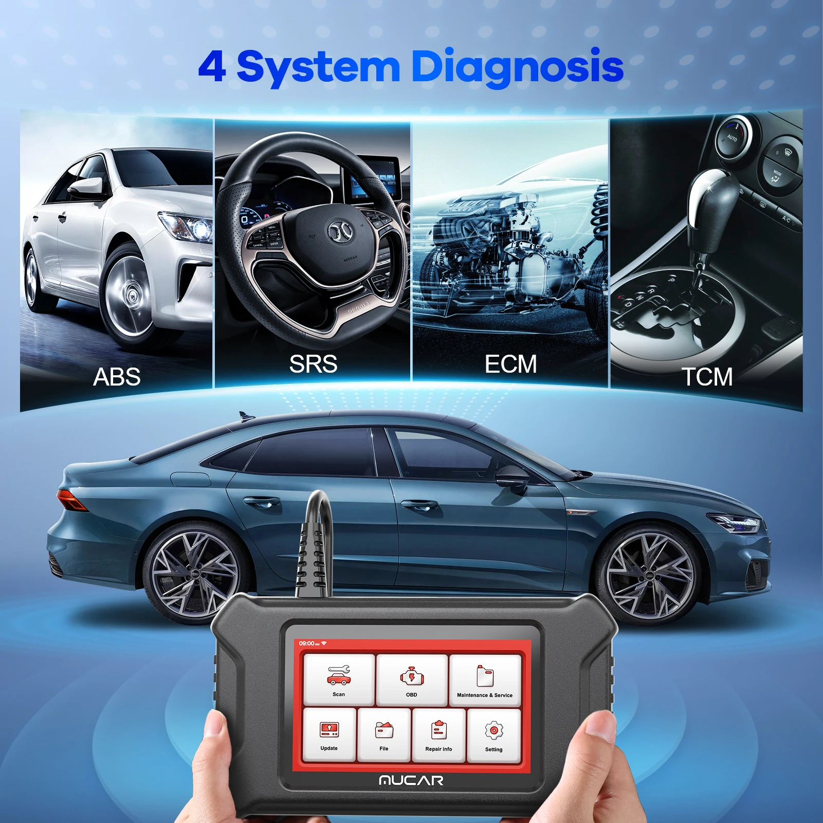 Диагностические инструменты MUCAR CS2/CS4/CS6/CS90/CS99 считыватель кодов Obd2 система
