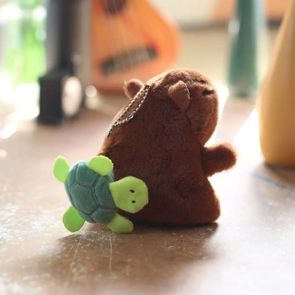 Брелок для ключей с изображением черепахи пчелы капибары переодевание