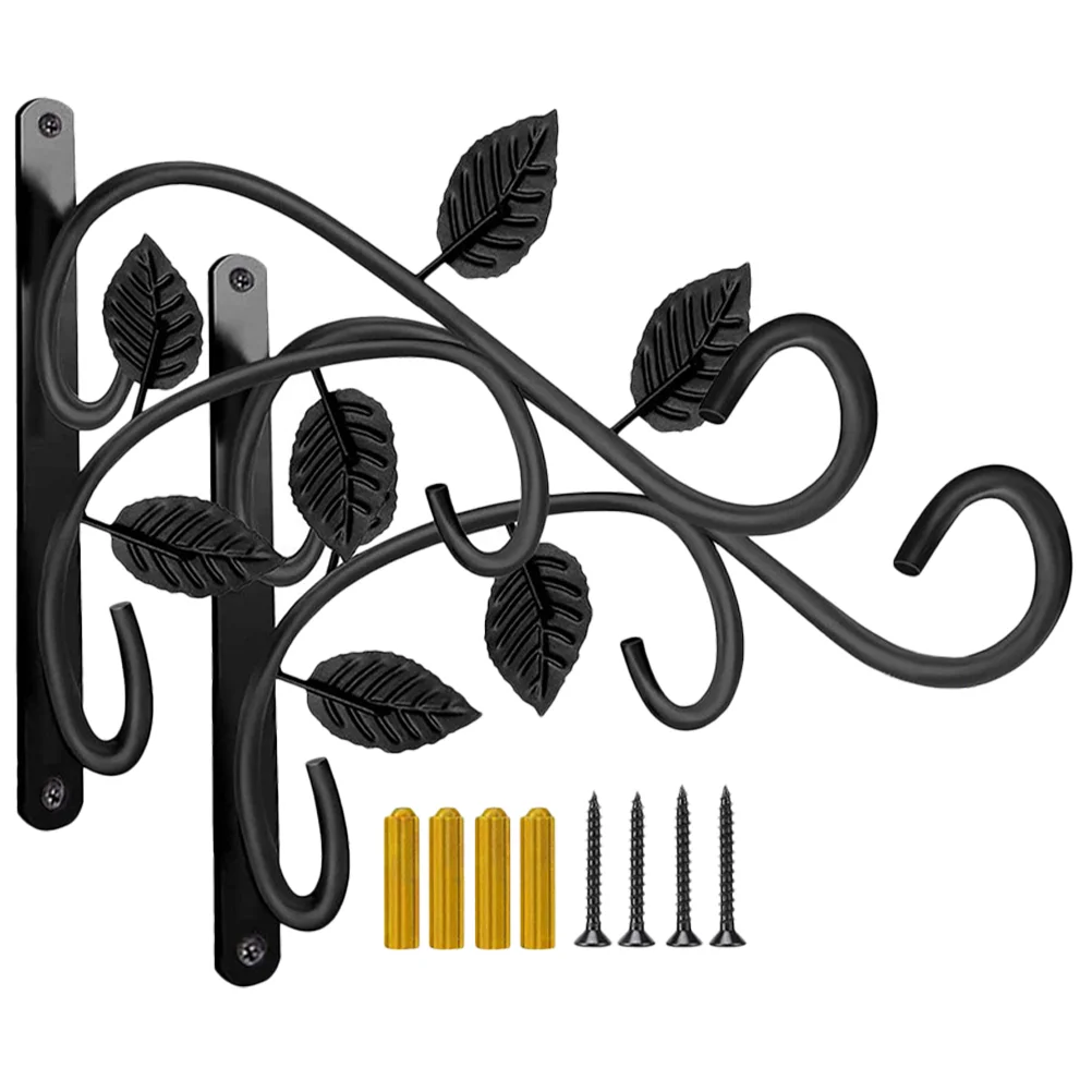 

Bird Feeder Hanging Rack Metal Planter Bracket Wall Flower Basket Holder Garden Supply Bonsai Support Hook