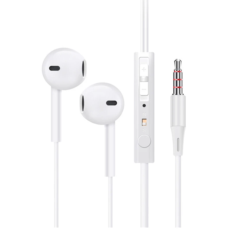 

3.5mm Wired Earphones Bass Stereo Earbuds Music Sport Headphones With Mic Gaming Headset For iPhone 6 7 Xiaomi Samsung Huawei PC