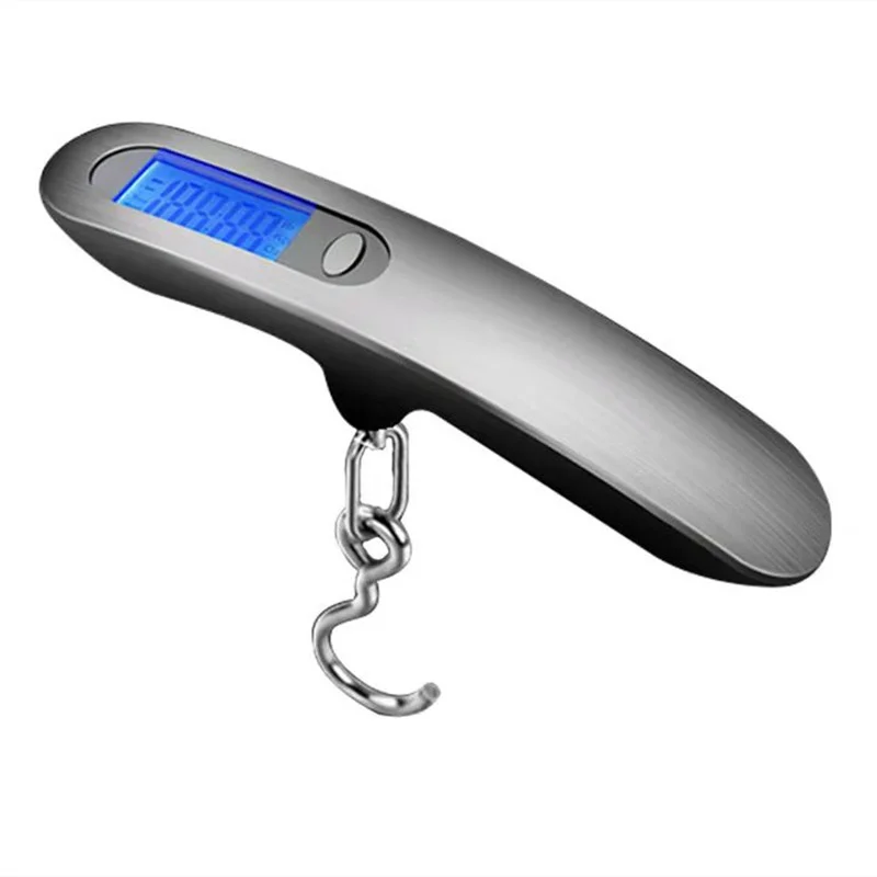 

Цифровые весы для багажа, портативный электронный безмен с ЖК-дисплеем, максимальный вес 50 кг