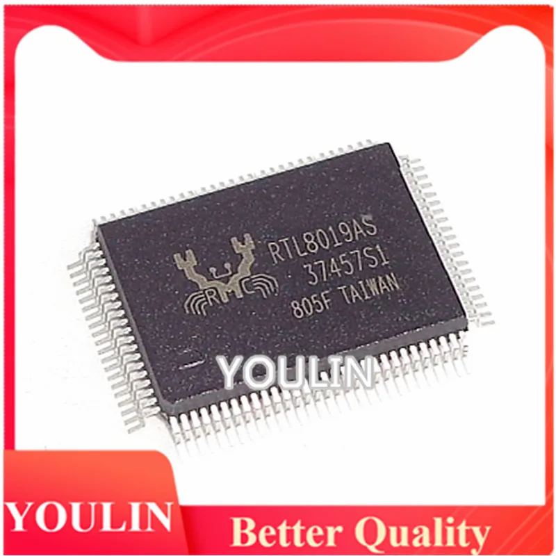 

5pcs New original genuine RTL8019AS-L RTL8019AS QFP-100 Ethernet controller IC chip