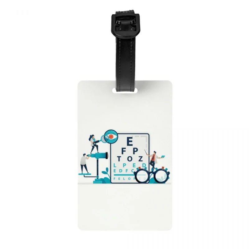 

Табличка Snellen, ярлык для багажа, оптический органайзер, сумка для путешествий, чемодан, крышка для личной безопасности, ярлык для удостоверения личности