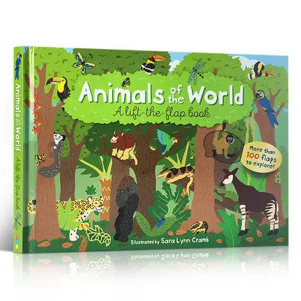 

MiluMilu, животные мира, лифт-книга семь континентов, мир/Солнечная система, забавные детские животные