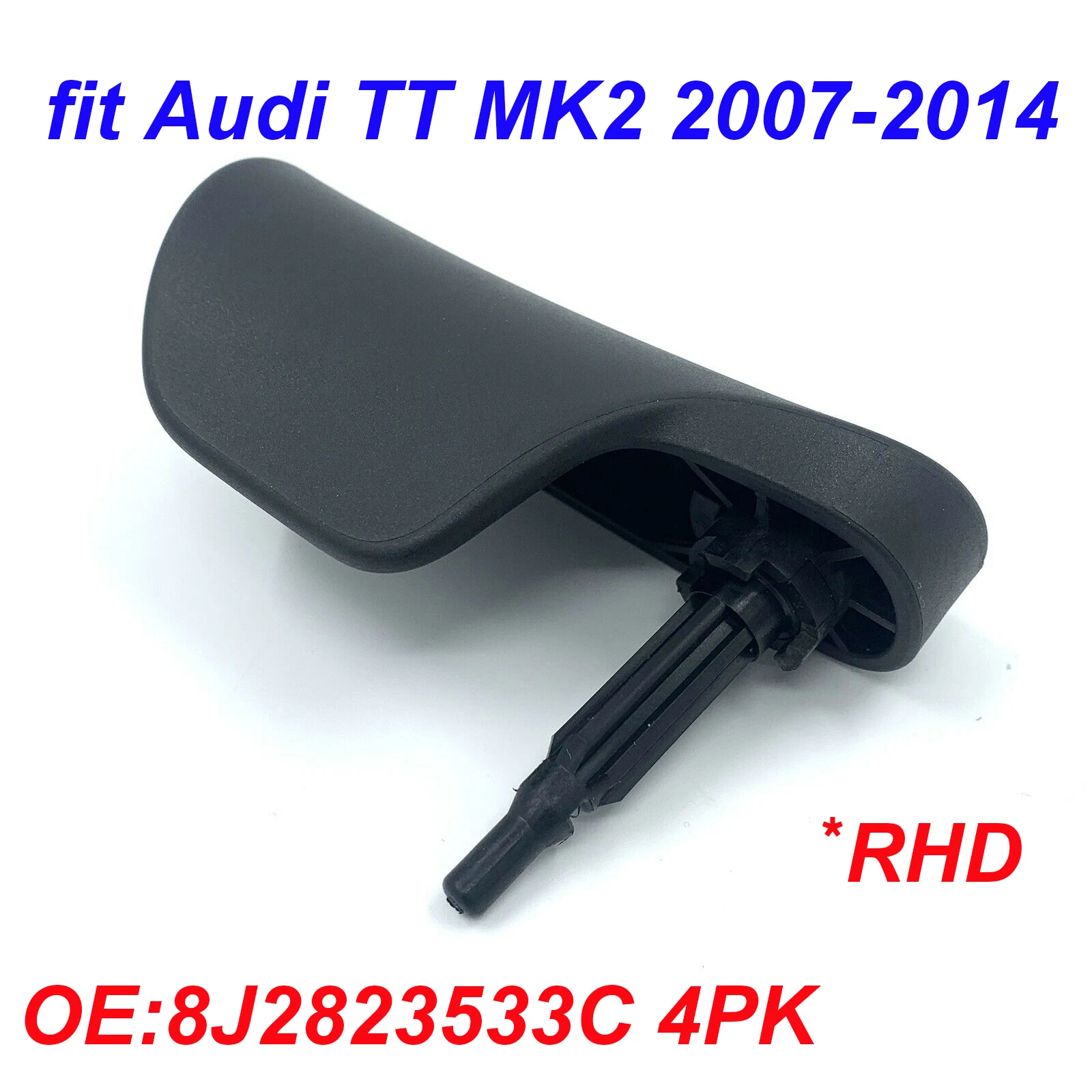 

Для оригинального Audi TT MK2 2007-2014 черная ручка открывания капота RHD 8J 2823533 Запасные части для автоматической ручки открывания капота C4PK