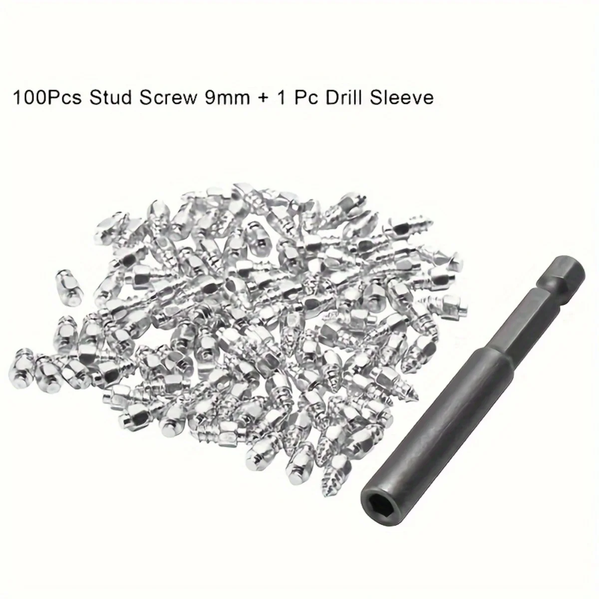 

100 шт., шпильки для автомобильных снежных шин, винты, наконечники для колес, противоскользящие шипы, зимняя защита 4*9 мм/12 мм для мотоцикла, грузовика, велосипеда