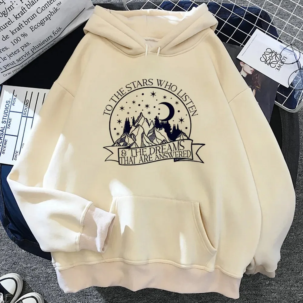 

Acotar Hoodies Men Women 90s 2023 New Y2K Aesthetic Fleece Pullover Hoddies Female velaris sweatshirt Long sleeve Hooded Tops