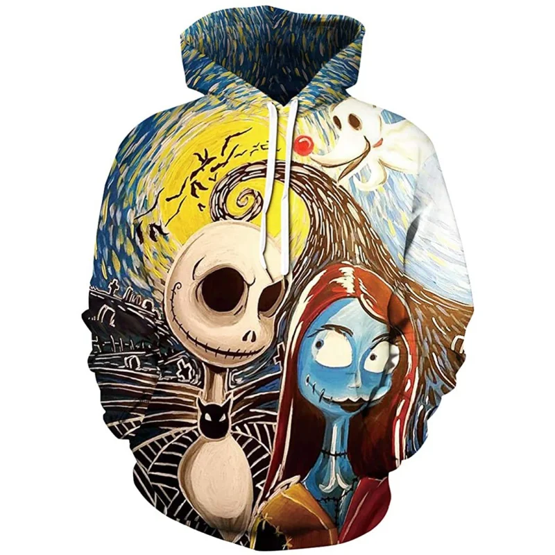 

Unisex Christmas Hoodie 3D Print Pullover Halloween Novelty Sweatshirt For Men and Women