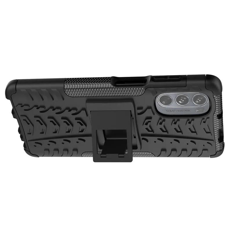 For Motorola Moto G62 5G Case Moto G62 Cover 6.5 inch Shockproof Rubber Armor Texture Holder Bumper For Motorola Moto G62 5G