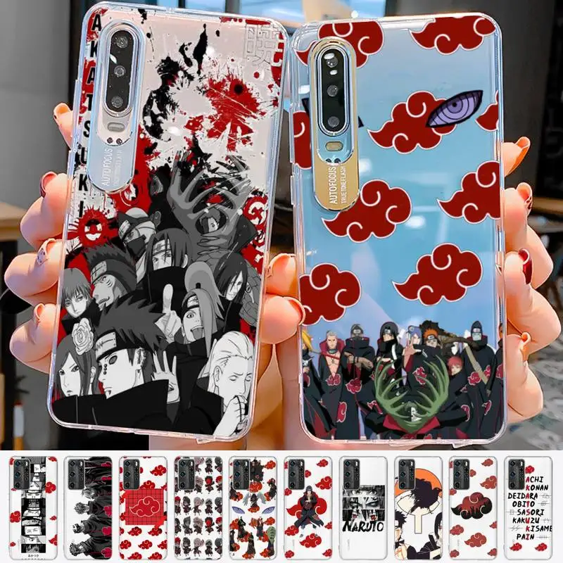 

Akatsukis N-Narutos Phone Case for Samsung A51 A52 A71 A12 for Redmi 7 9 9A for Huawei Honor8X 10i Clear Case