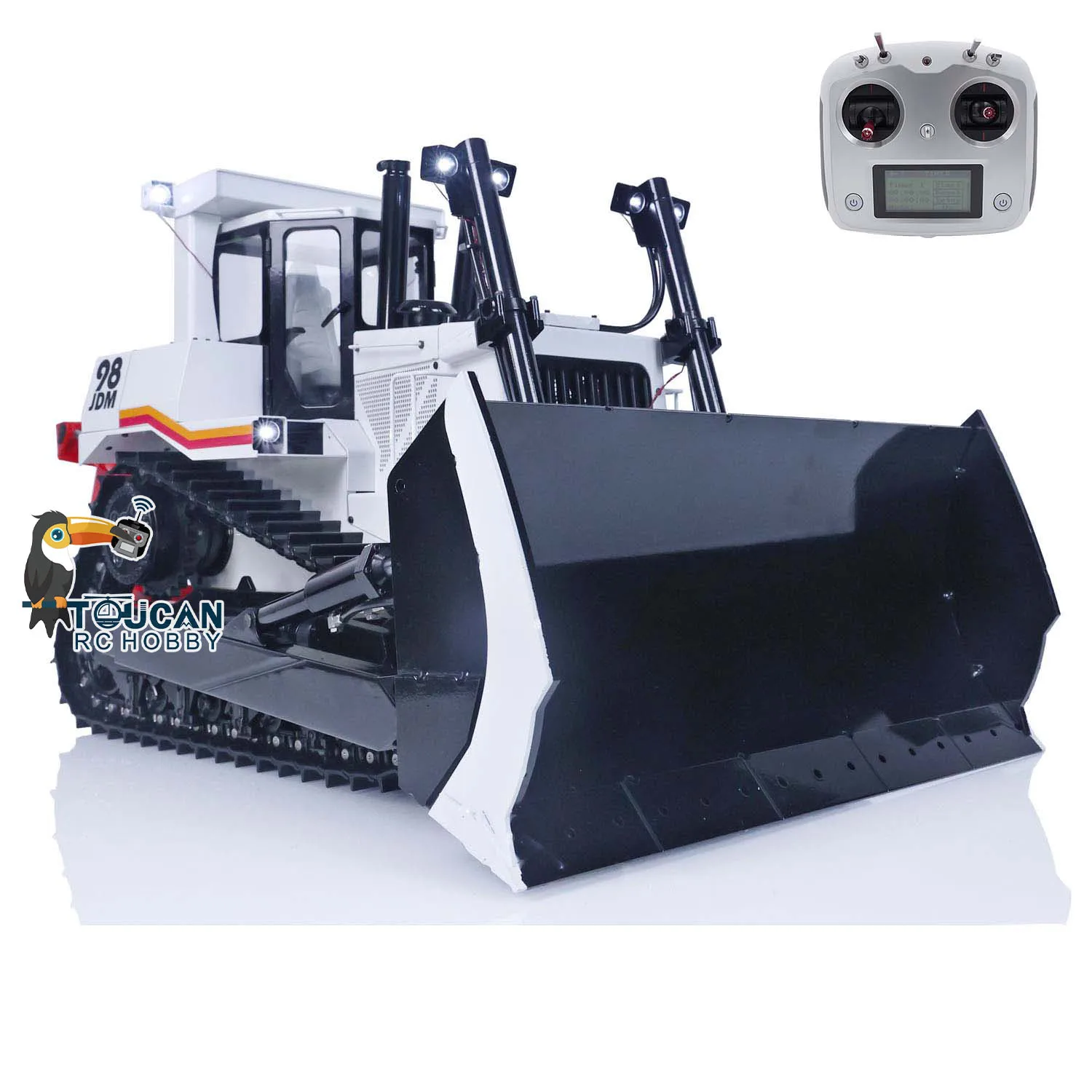 Новый JDModel DXR2 1/14 RC гидравлический металлический бульдозер D10T бульдозер с дистанционным управлением JDM-98 3T звуковая система FlySky I6S модель TH22896