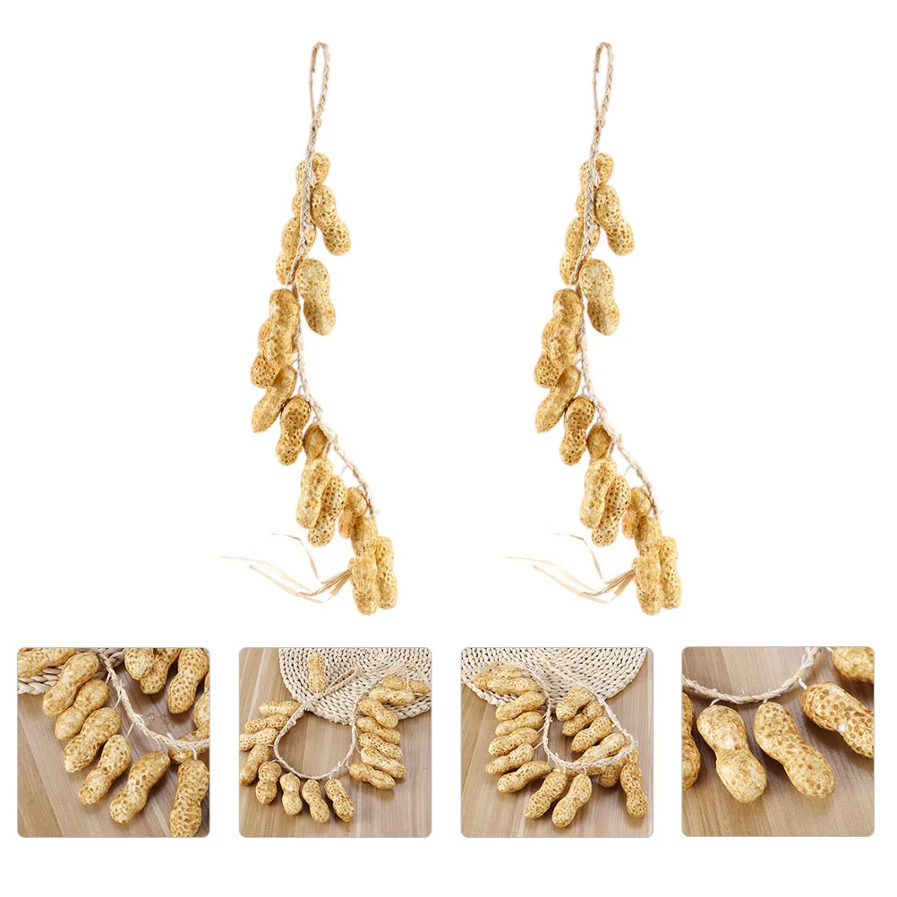 

Peanut Vegetable Fake Strings Decor Decoration Hanging Wall String Decorations Artificial Prop Home Farmmodel Harvest Simulation