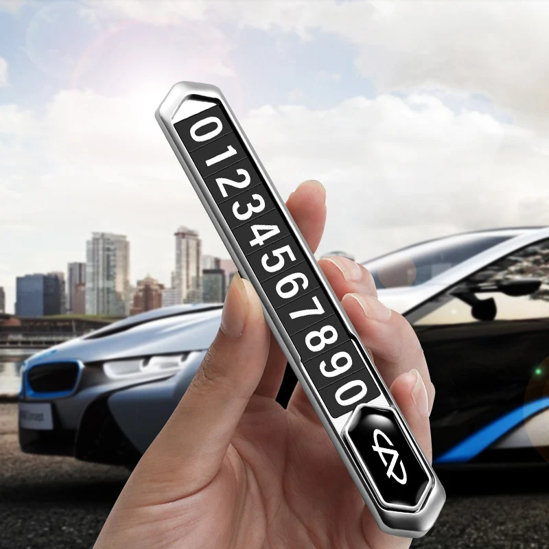 Автомобильная Временная парковочная карточка скользящая Скрытая табличка с