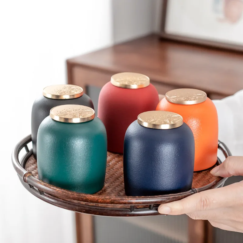 Creative Color Sealed Storage Jars Large Capacity Portable Mini Tea Cans Moisture-Proof Food Candy Crafts Gifts Home Decor |
