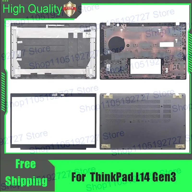 Фото Для Lenovo ThinkPad L14 Gen3 Gen 3, задняя крышка ноутбука, задняя верхняя крышка, передняя панель, упор для рук, верхняя нижняя часть корпуса, черный №1