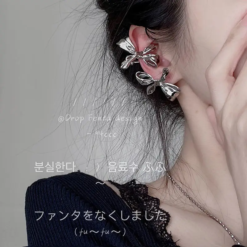 

Женские металлические серьги-гвоздики с бантом, простые серьги-гвоздики с бантом, очаровательные подарочные украшения, 2022