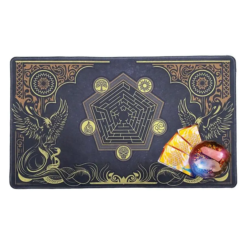 

Phoenix Pendulum Divination Pad Phoenix Printed Altar Cloths Witchcraft Non-Slip Divination Board Tablecloth For Witchcraft