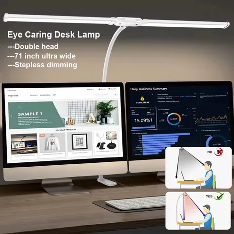 Настольная лампа SINOHAMM двуглавая LED