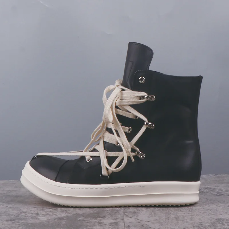 

Кроссовки мужские/женские высокие, Повседневная Уличная одежда с высоким берцем, кроссовки трезвости, черные, Ro Owens Y2k