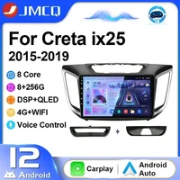 Автомагнитола JMCQ 2Din для Hyundai Creta ix25 2015-2019, стерео, мультимедийный видеоплеер, навигация, головное устройство Carplay 4G Android 12