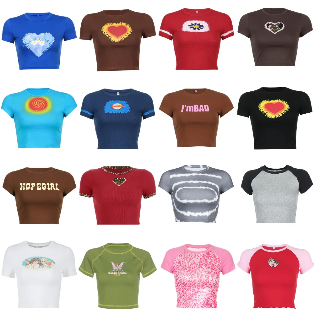 Футболка женская летняя с круглым вырезом и коротким рукавом 2021 | Женская одежда