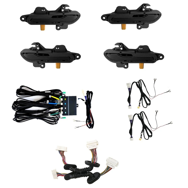 

Электрическая дверная ручка для Tesla Model Y 2018-2022 OTA, электрические чувствительные ручки с красосветильник светодиодным индикатором автоматич...