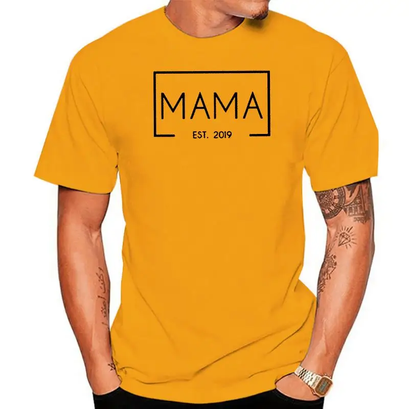 

Mama Year 2022 Women t Shirt Baby announcement slogan fashion pastel aesthetic grunge street Mom mother gift quote vintage tee