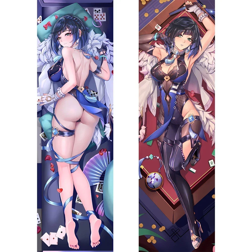 Новый стиль Dakimakura Genshin Impact Hu Tao Yelan наволочка для тела Kamisato Ayaka Ganyu Keqing аниме