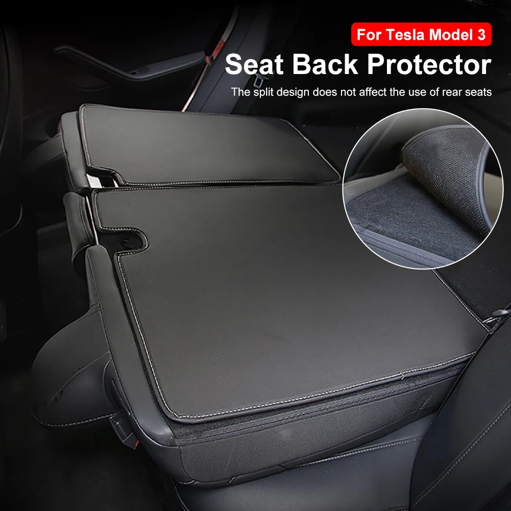 

Car Anti-dirty Pad for Tesla Model 3 Y Rear Seat Trunk Pads Back Backrest Protective Cushions Anti-kick for Model3 2017-2022