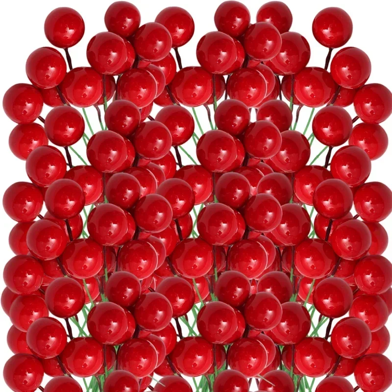 

Искусственные ягоды вишни красные 500 шт.