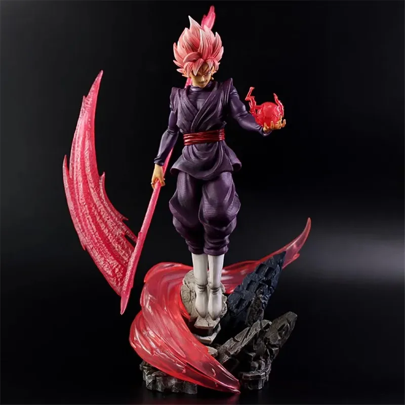 

Dragon Ball Anime GK Super Saiyan ROSE Son Goku Action Figures Collectible Model Can Emit Light Statue Toys Gifts for Kids