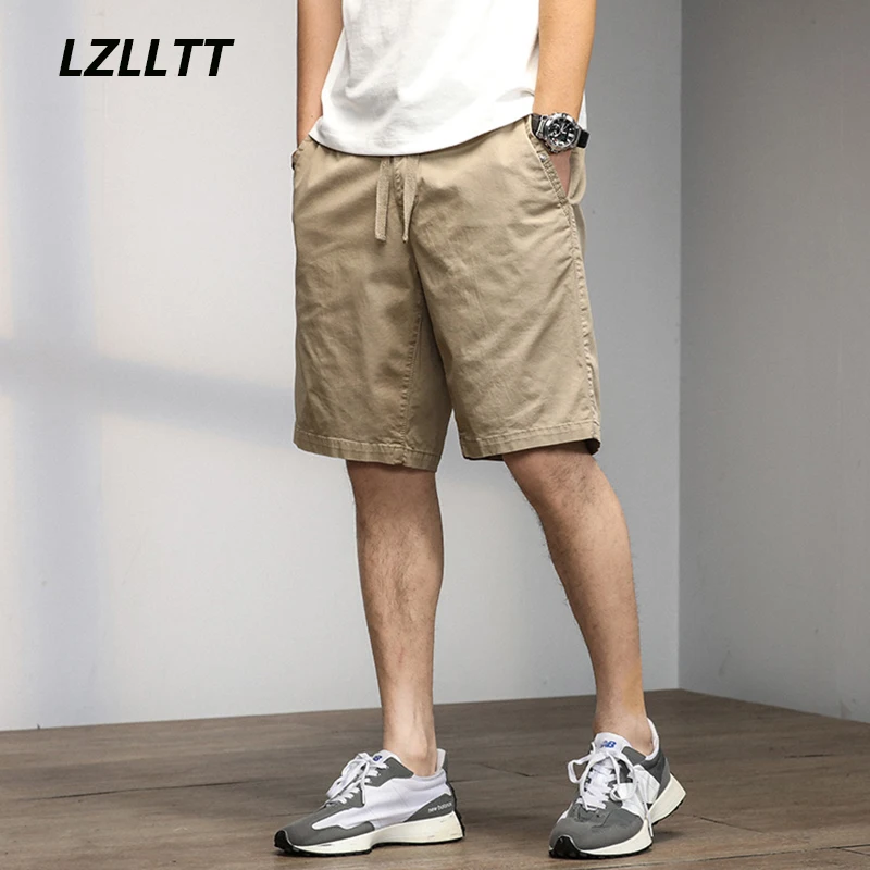 

2023 Men Summer Large Size Cargo Shorts Men Fashion Solid Casual Tactical Shorts Men Outwear Cotton Joggers Military Shorts Male