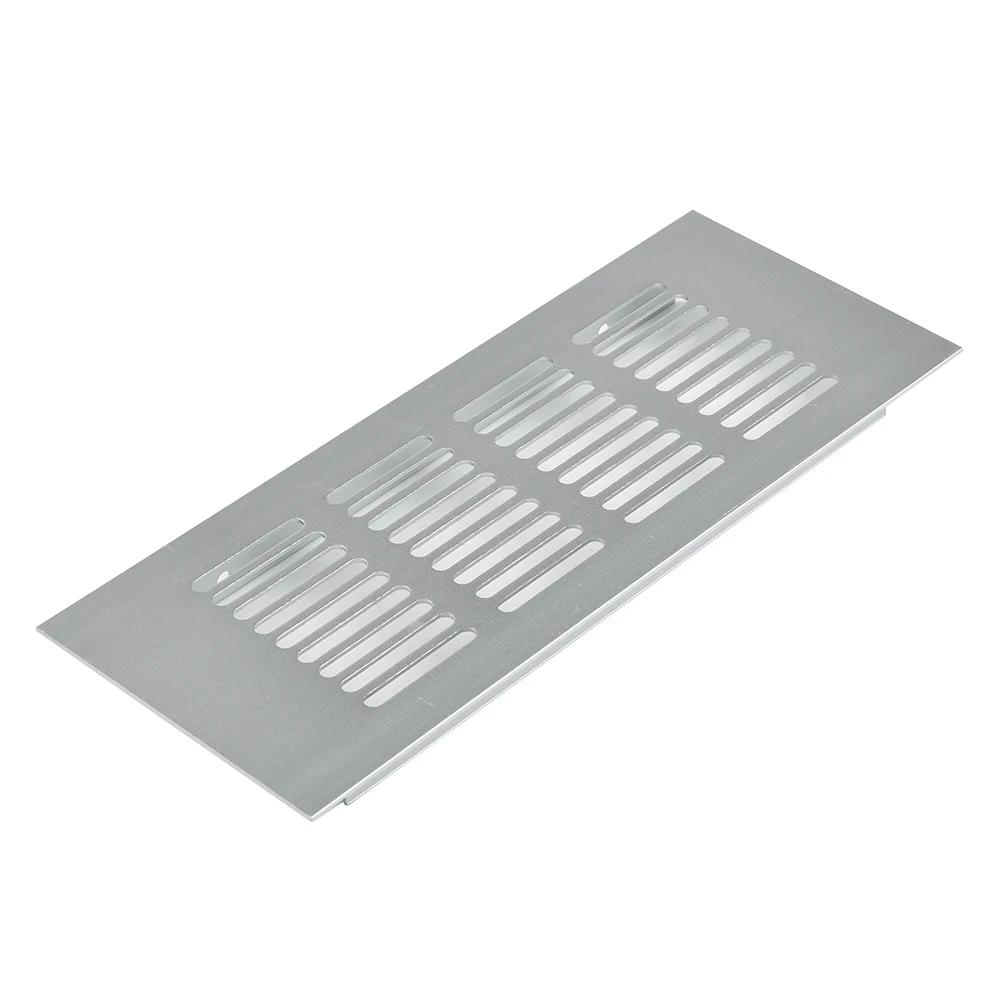 

1pc Aluminium Alloy Cabinet Air Vent Silver Cover Hole Plug Ventilation Grille For Wardrobes Cupboard Hardware Accessories 300mm