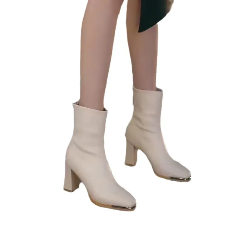 Зимние ботинки Женская обувь Сапоги на молнии-Женские роскошные дизайнерские 2024